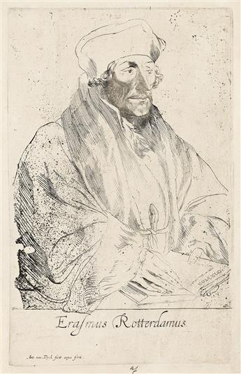 ANTHONY VAN DYCK Collection of approximately 165 portrait etchings and engravings from Icones Principum Virorum Doctorum and other seri